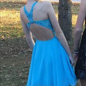 Short sequence prom/dance dress